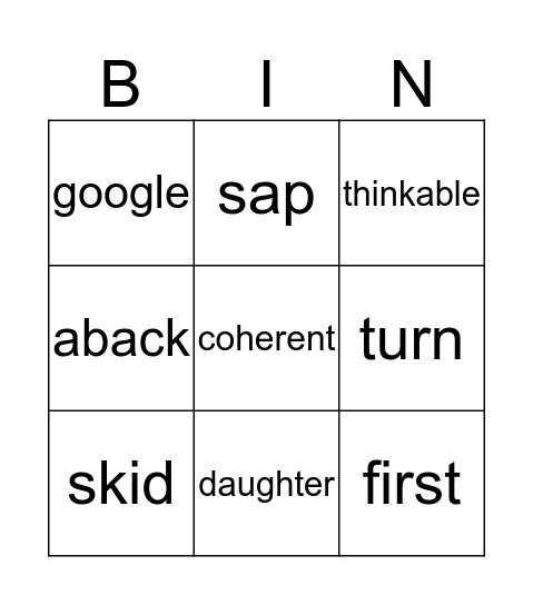 Bingo Card