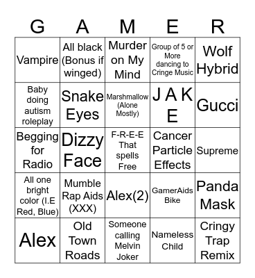 Adopt and Raise a Baby Bingo Card