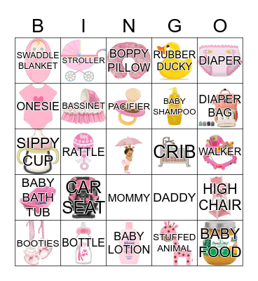 BABY SHOWER Bingo Card