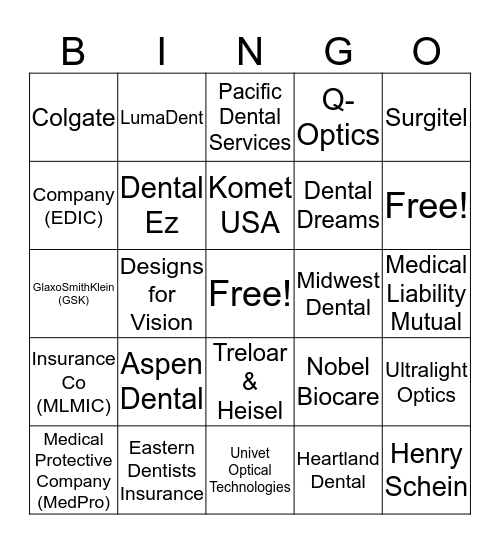 Research Day Bingo Card