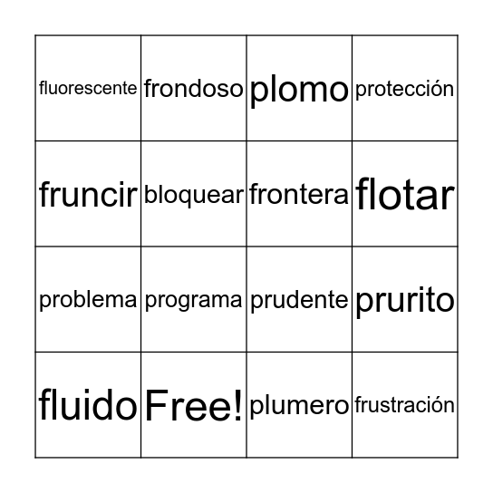 ¡Bingo! Bingo Card