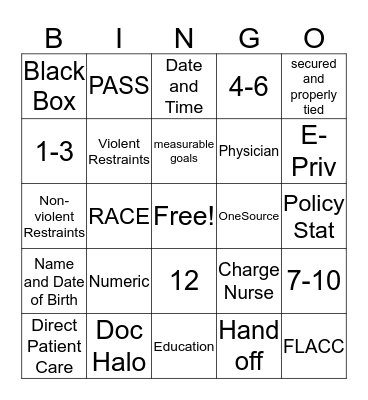 Midtown Lingo Bingo Card