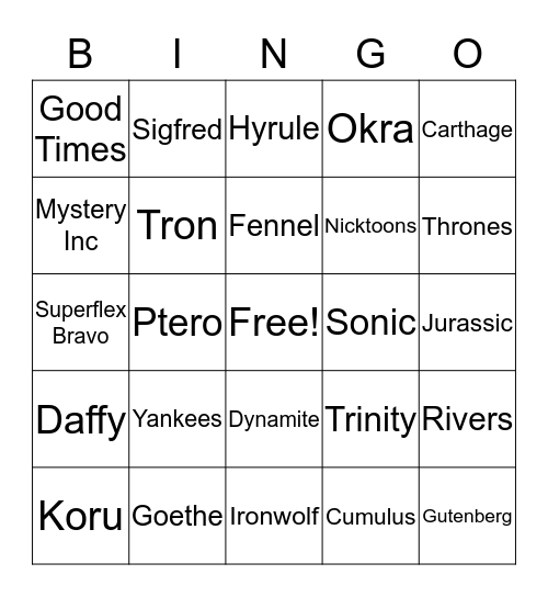 Design Team Offsite: Deployment Bingo Card