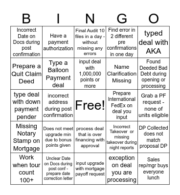 May Bingo Card