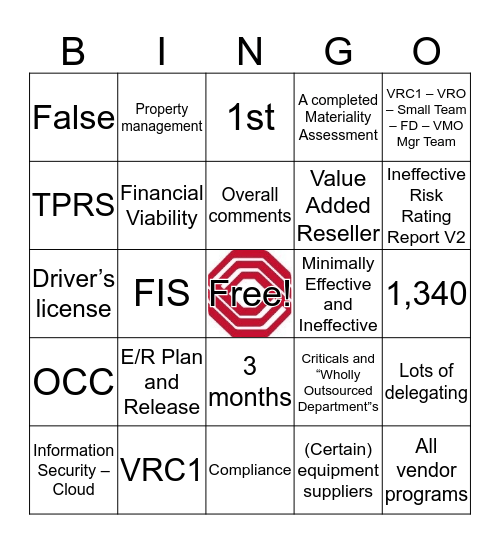 VMeOw Bingo Card