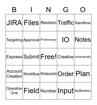 Digital Bingo Card