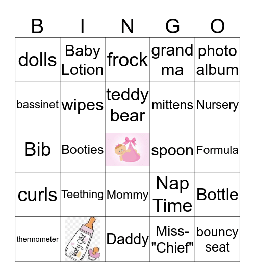 Baby Karra Bingo Card