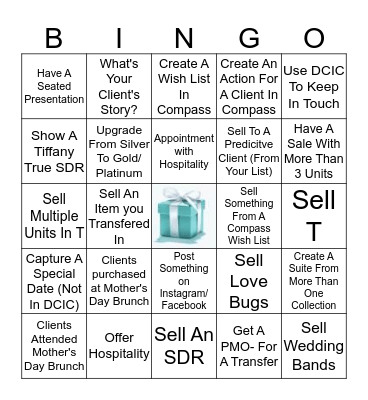 12 Days Of Mother's Day  Bingo Card