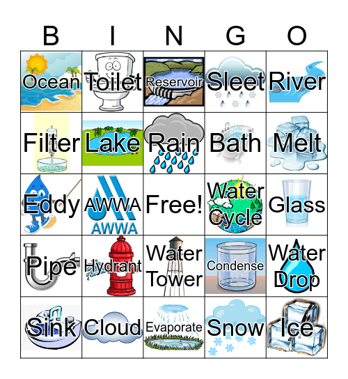 Water Bingo Card