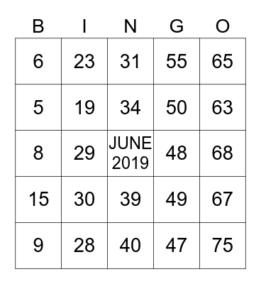CEDARCROFT TV BINGO  Bingo Card