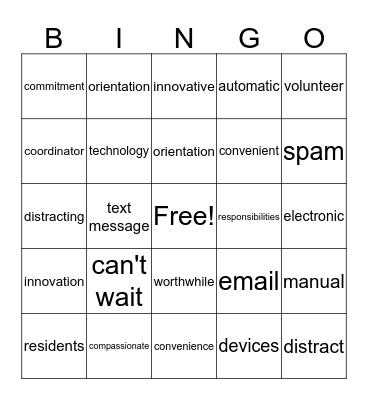 Ventures: Unit 5 & 6 Vocabulary Bingo Card