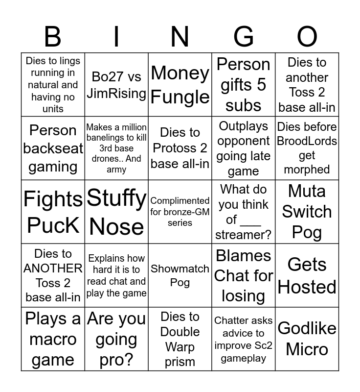 Vibe Bingo Card