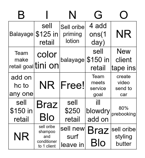 Mere Bingo Card