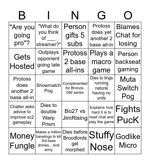 Vibe Bingo Card