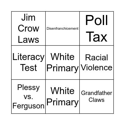 BINGO Card