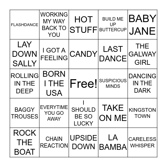 HAPPY WEEKEND # Bingo Card
