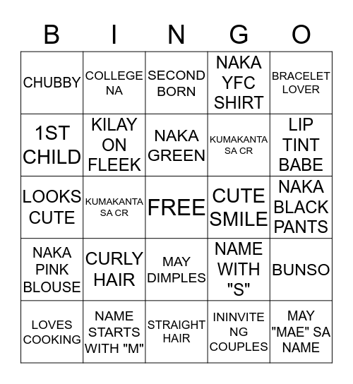 BULLETPROOF CAMP Bingo Card