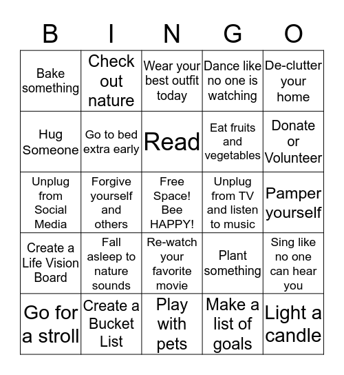 HAPPY BINGO Card