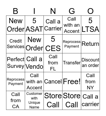 Bingo Card
