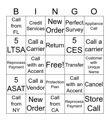Bingo Card