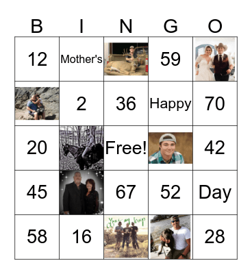 Happy Mother's Day 2019 Bingo Card