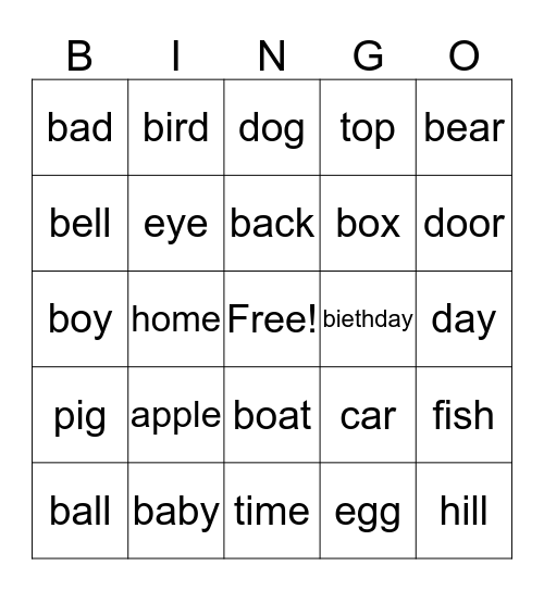 bingo baker Bingo Card