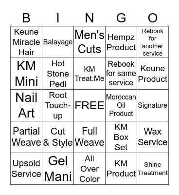 Inspire Bingo Card