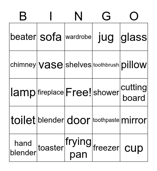 HOUSE Bingo Card