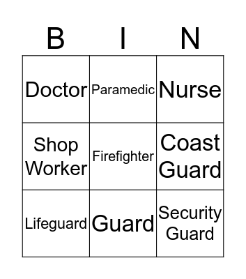 Safe Strangers Bingo Card