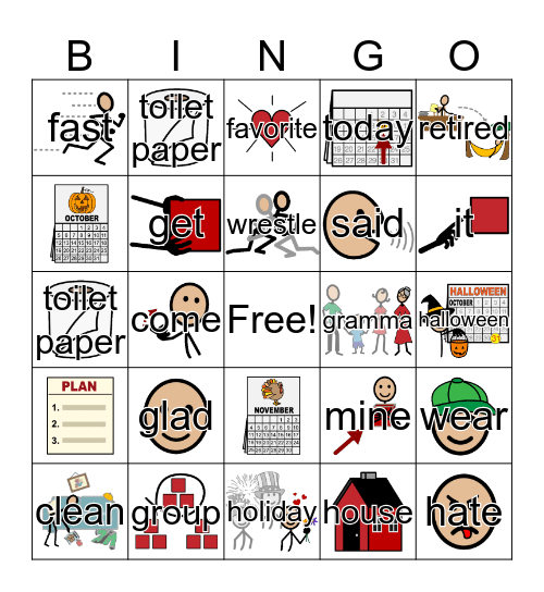 Wimpy Kid Chapter 2 Bingo Card
