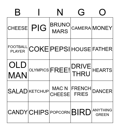 SUPERB OWL Bingo Card