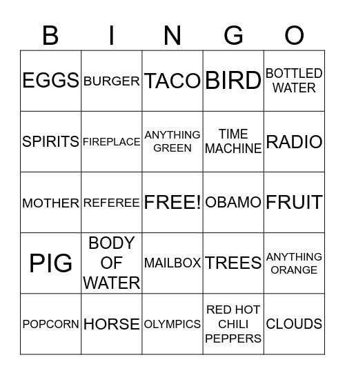 SUPERB OWL Bingo Card