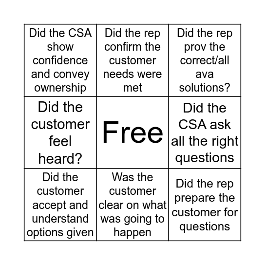 Blue Step One on One Bingo Card