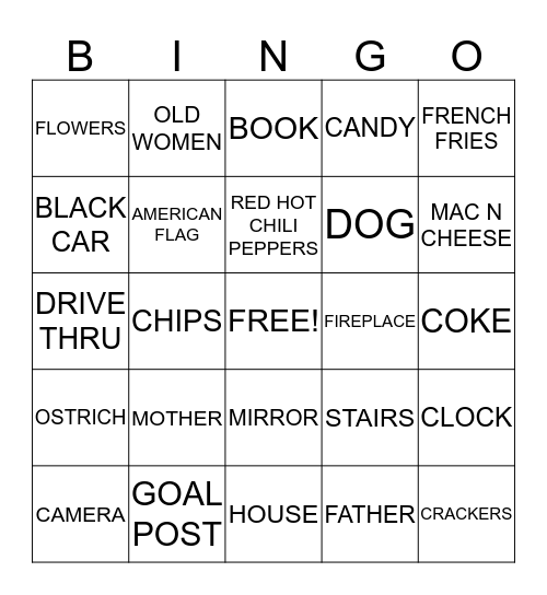 SUBERB OWL Bingo Card