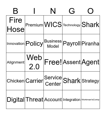 Rob Bingo Card