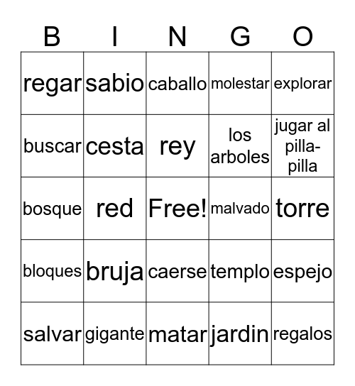 Unit 3  Bingo Card