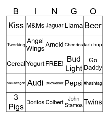 Super Bowl XLVIII Bingo Card