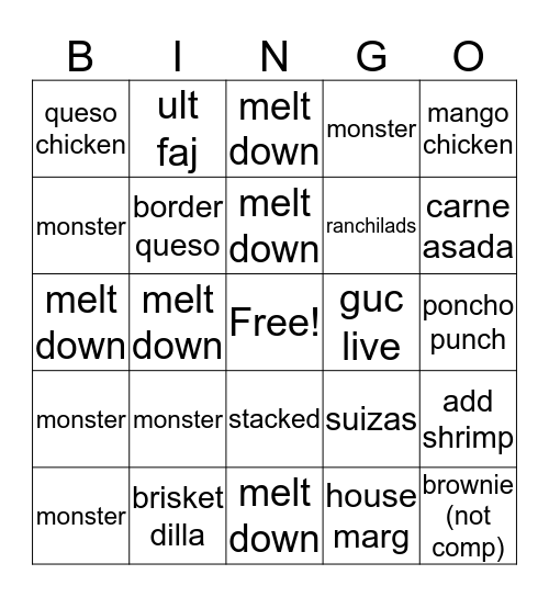 Let's get the party started  Bingo Card