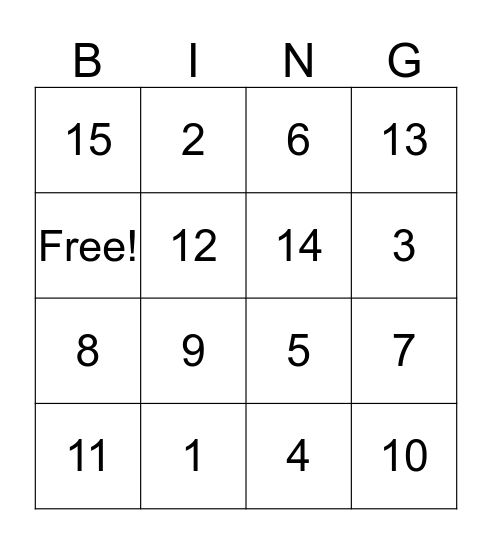 Amy's Bridal Bingo  Bingo Card