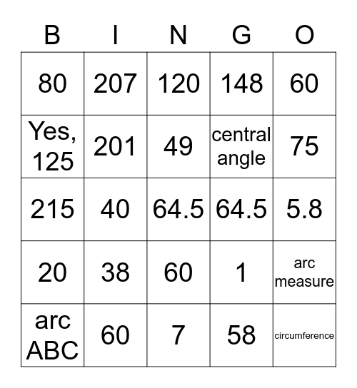 Unit 9 Review Bingo Card