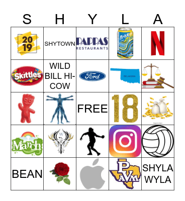 Graduate Bingo - Shyla Style Bingo Card
