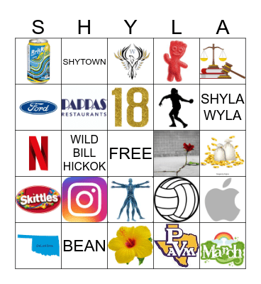 Graduate Bingo - Shyla Style Bingo Card