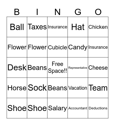 Cinco De Mayo Bingo Card