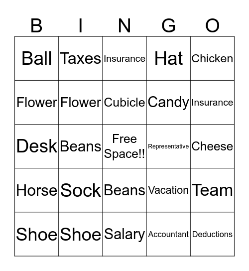 Cinco De Mayo Bingo Card