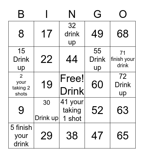 Krazy K BINGO Card