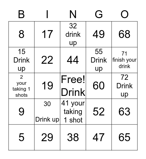 Krazy K BINGO Card