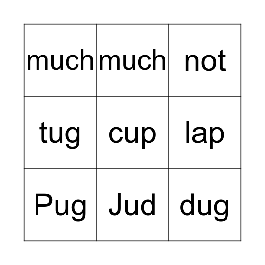 Gum for a Pup Bingo Card