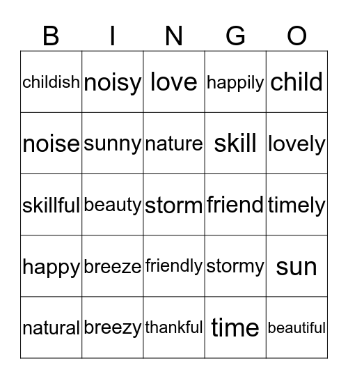 Gold 6/7 Bingo Card