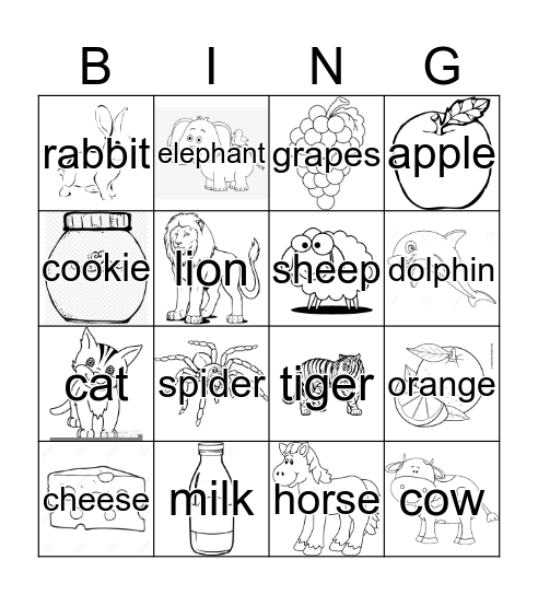 BINGO - 4th Grade Bingo Card