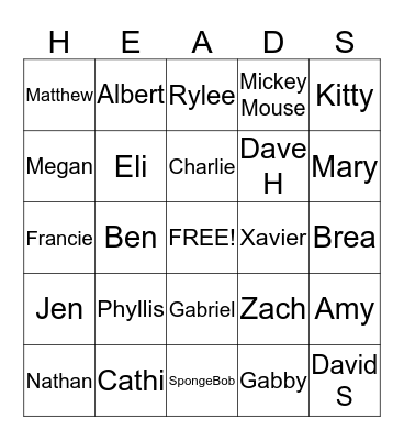 Galena Reunion Bingo!! Bingo Card